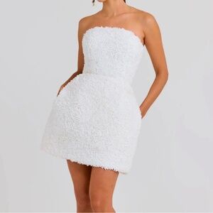 Nadine Merabi Maisy Dress White